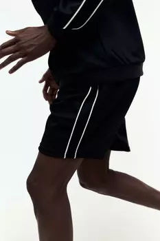 Шорты спортивные трикотажные с лампасами