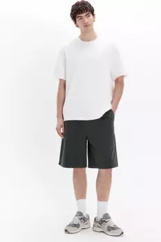 Шорты трикотажные из хлопкового футера