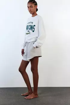 Шорты трикотажные с контрастной подкладкой