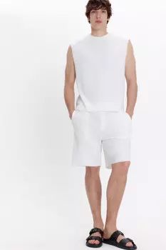 Шорты трикотажные с обрезанными краями