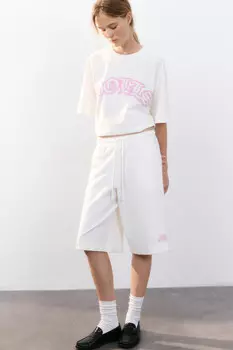 Шорты трикотажные с принтом