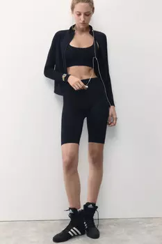 Шорты-велосипедки бесшовные с рельефами