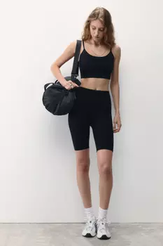 Шорты-велосипедки бесшовные с высокой посадкой