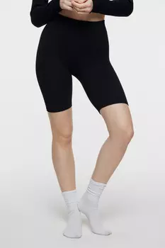 Шорты-велосипедки домашние бесшовные в рубчик