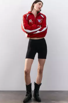 Шорты-велосипедки хлопковые гладкие