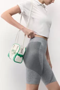 Шорты-велосипедки спортивные бесшовные с принтом