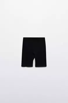 Шорты-велосипедки спортивные в рубчик