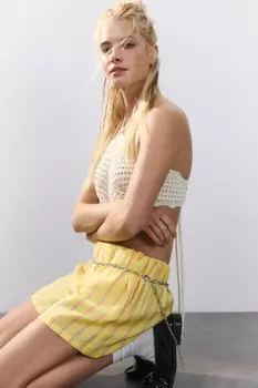 Шорты вискозные с принтом