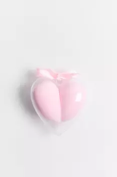 Спонжи для макияжа в футляре-сердечке