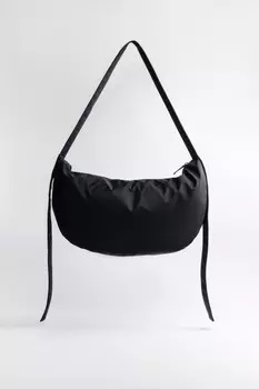 Сумка-багет текстильная с ремешками