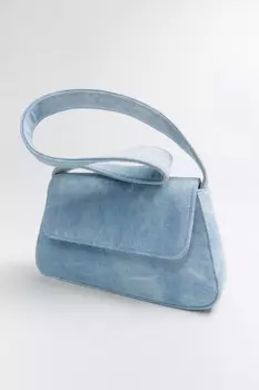 Сумка джинсовая с ремнем на плечо