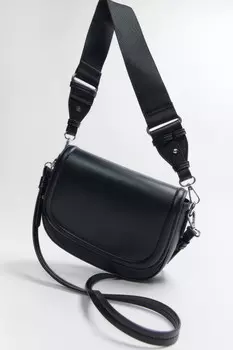 Сумка-кроссбоди с широким ремнем