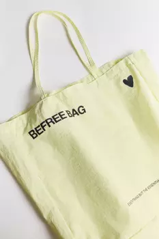 Сумка-шопер текстильная с принтом