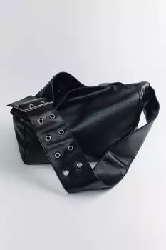 Сумка-тоут с широким ремнем на плечо