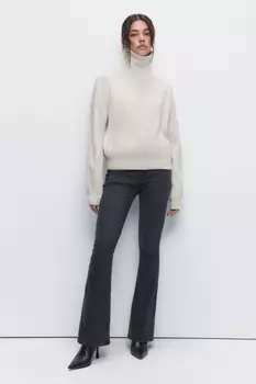 Свитер RibSweater толстой вязки с воротником
