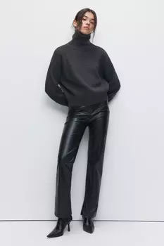 Свитер RibSweater толстой вязки с воротником