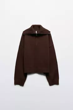 Свитер с воротником на молнии