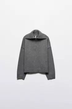 Свитер с воротником на молнии