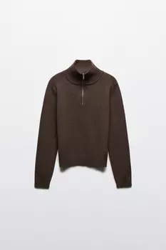 Свитер с воротником на молнии