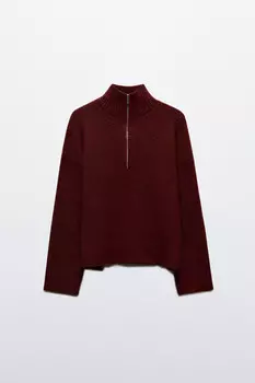 Свитер с воротником на молнии