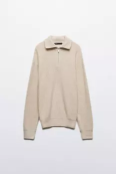 Свитер с воротником на молнии