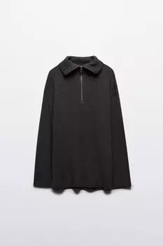 Свитер с воротником на молнии