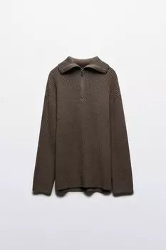 Свитер с воротником на молнии