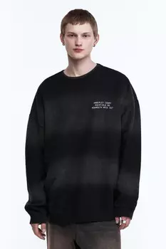 Свитшот oversize со стиркой bleach wash