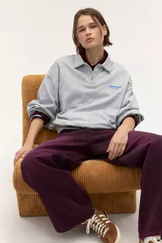 Свитшот-поло с надписью