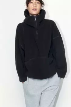 Толстовка-анорак из искусственного меха