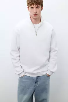 Толстовка half zip из футера