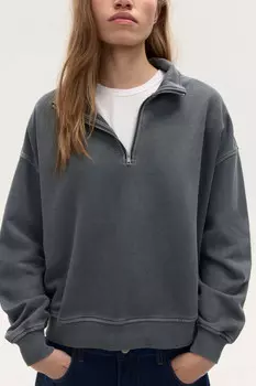 Толстовка half zip из футера