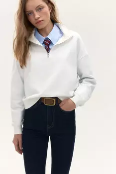 Толстовка half zip из футера