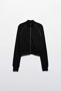 Толстовка на молнии с лампасами