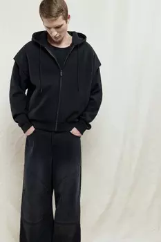 Толстовка на молнии утепленная с капюшоном