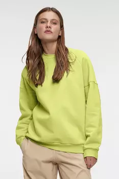 Толстовка oversize хлопковая однотонная