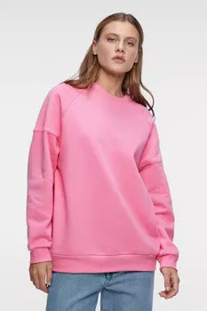 Толстовка oversize хлопковая однотонная