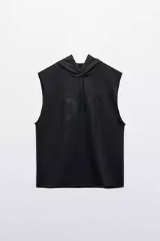 Толстовка oversize с обрезанными рукавами