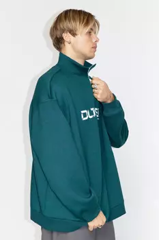 Толстовка oversize с принтом-надписью