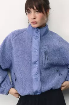 Толстовка спортивная утепленная с воротником-стойкой