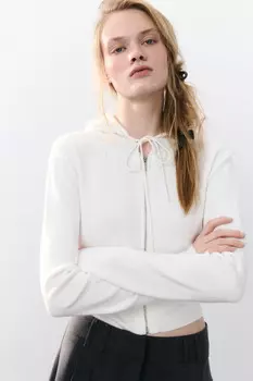 Толстовка вязаная на молнии