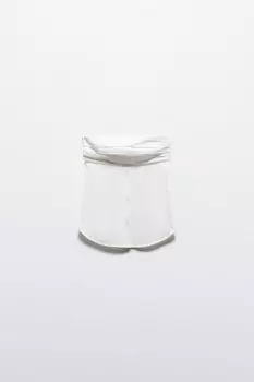 Топ-бандо хлопковый с отрезным лифом