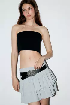 Топ-бандо хлопковый укороченный