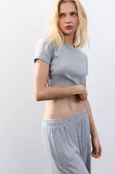 Топ-футболка домашний из хлопка