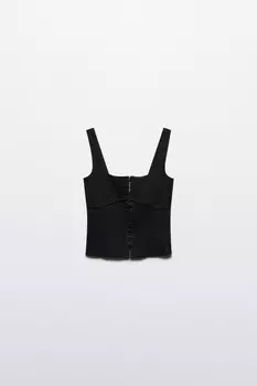 Топ-корсет на широких бретелях
