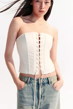 Топ-корсет со шнуровкой