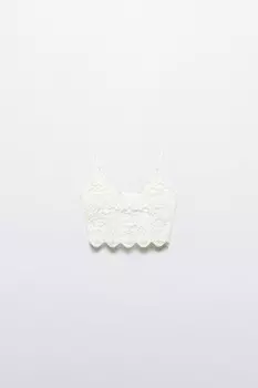 Топ кружевной на тонких бретельках