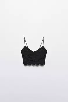 Топ кружевной на тонких бретельках