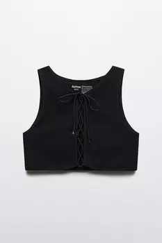 Топ купальный со шнуровкой на груди