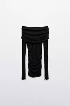 Топ-лонгслив с открытыми плечами